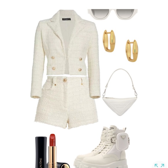 Generation Love Devyn Tweed Shorts CREAM SZ 12 - Picture 6 of 11